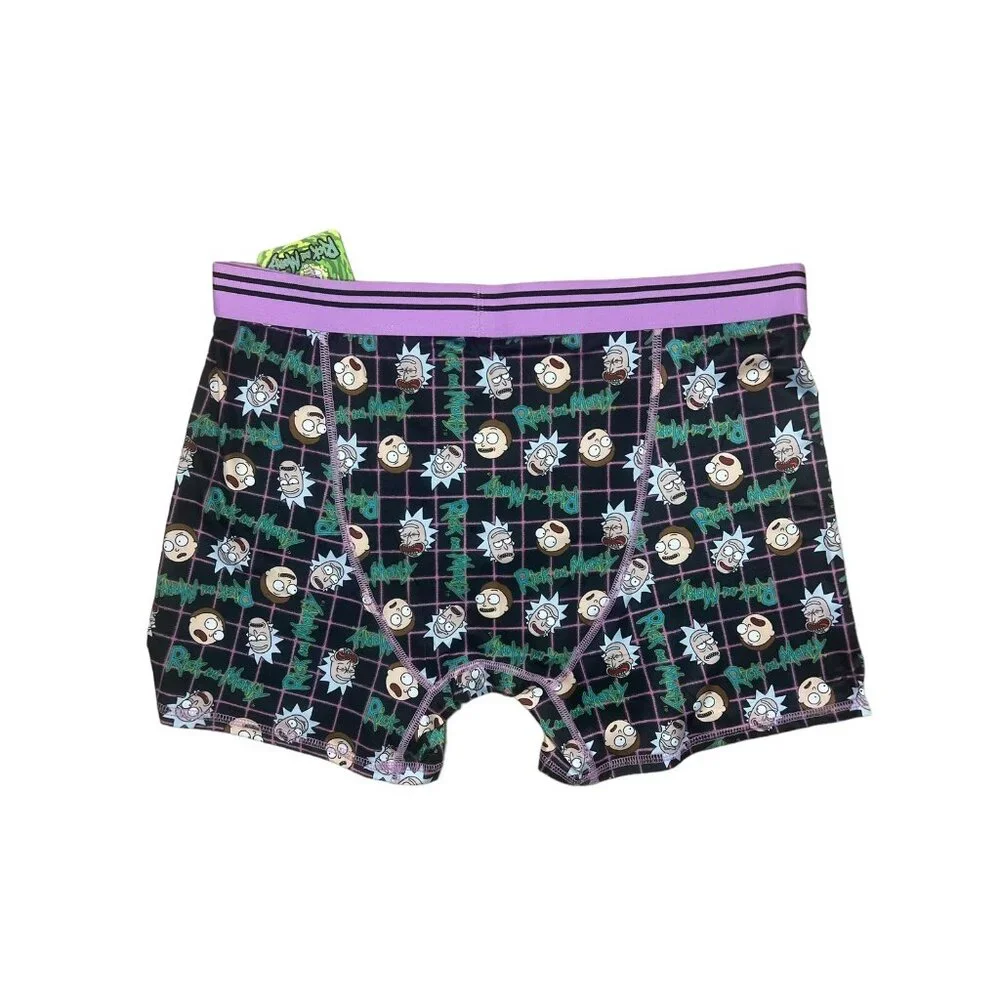 Rick and Morty Boxer Briefs Underwear Men's Size XL TV Adult Swim‎ Cartoons